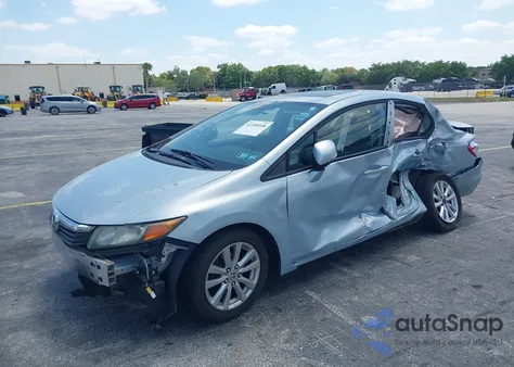 2012 Honda Civic Ex from USA, damaged, VIN 19XFB2F86CE312901